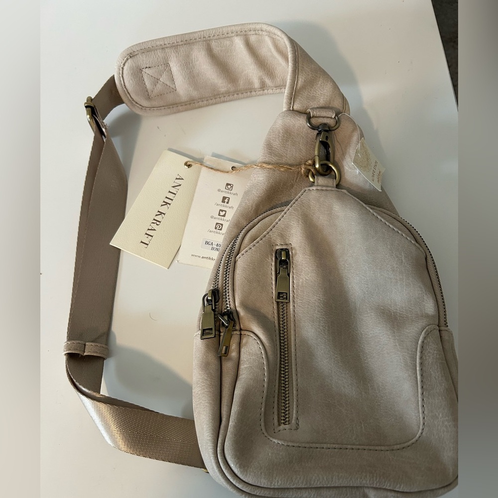 Antik Kraft Taupe Sling Backpack